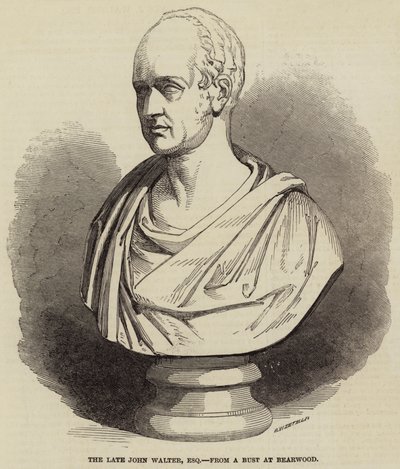 The Late John Walter, Esquire, from a Bust at Bearwood (engraving) 作者 英语学校