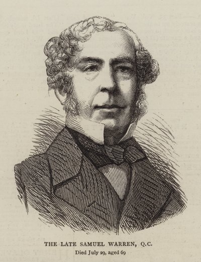 The Late Samuel Warren, QC (engraving) 作者 英语学校