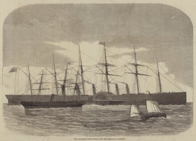The Leviathan under Steam, with the Himalaya alongside (engraving) 作者 英语学校