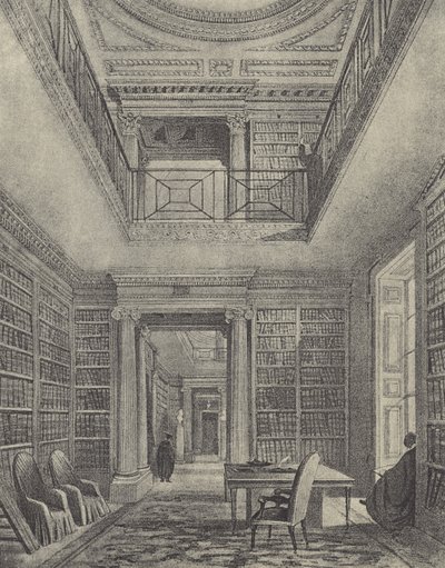图书馆，1844年（凹版印刷） 作者 英语学校