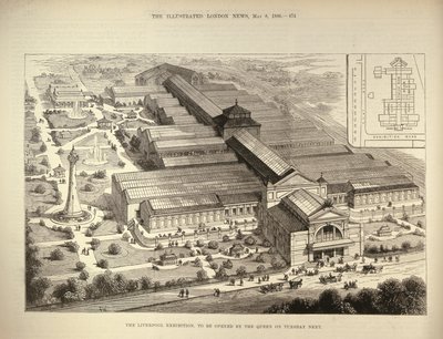 利物浦展览将于1886年8月5日在伦敦新闻画报中由女王开幕 作者 英语学校