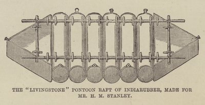 Indiarubber 的“Livingstone”浮桥，为 H M Stanley 先生制作（雕刻） 作者 英语学校