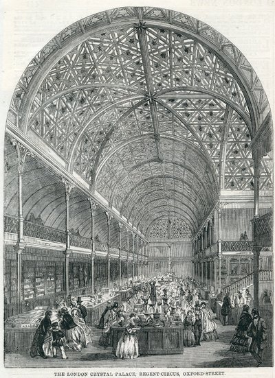 伦敦水晶宫，摄政马戏团，牛津街，1858年 作者 英语学校
