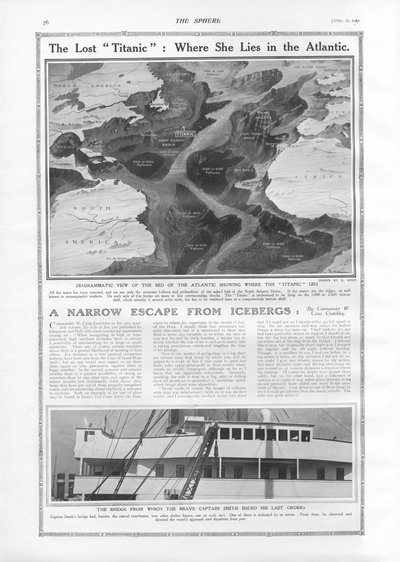 失落的泰坦尼克号 - 她在大西洋的地方，从球体，1912年4月27日 作者 英语学校