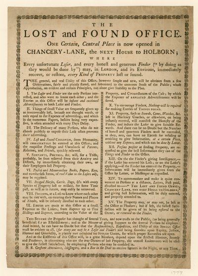 The Lost and Found办公室，伦敦Chancery Lane 作者 英语学校