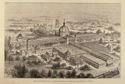 威尔士亲王在1887年5月7日的“伦敦新闻画报”开幕的曼彻斯特皇家银禧展览会 作者 英语学校