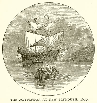 新普利茅斯的五月花号，1620年 作者 英语学校