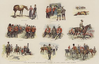The Military Manoeuvres, Notes in and about the Camps (chromolitho) 作者 英语学校