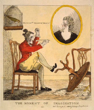 想象的时刻》，出版。1785年（手绘版画 作者 英语学校