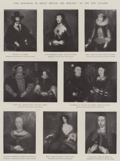 新画廊的“大不列颠和爱尔兰君主”（石版画） 作者 英语学校