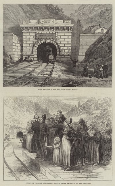 Mont Cenis 隧道 (雕刻) 作者 英语学校