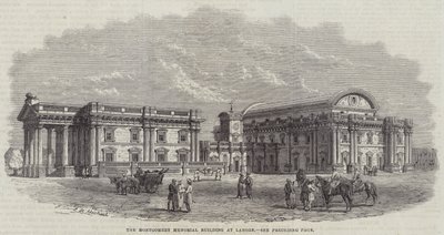 The Montgomery Memorial Building at Lahore (engraving) 作者 英语学校