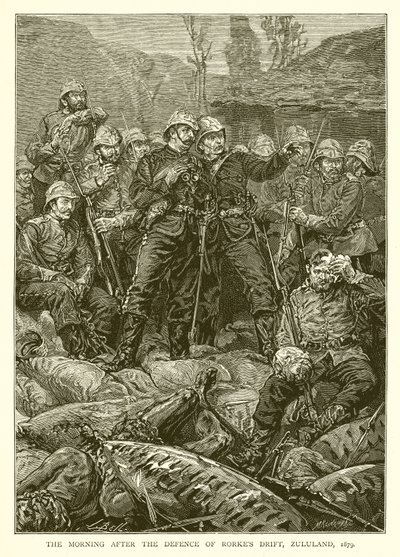 1879年，祖鲁兰的Rorkes漂移防御后的早晨 作者 英语学校