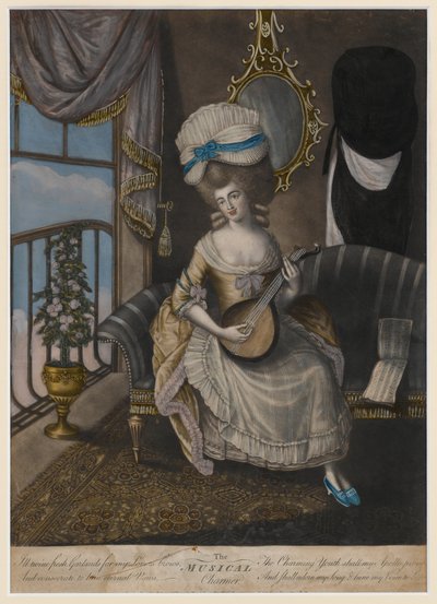 The Musical Charmer，1780（手工色的mezzotint） 作者 英语学校