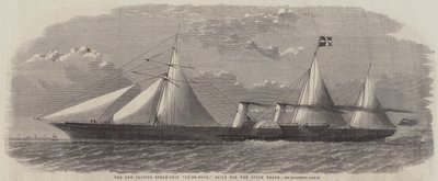 为鸦片贸易建造的新型快船“Ly-Ee-Moon”（雕刻） 作者 英语学校