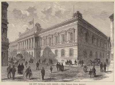 新帝国银行，柏林（雕刻）。 作者 英语学校