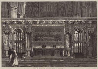 威斯敏斯特教堂的新 Reredos（雕刻） 作者 英语学校