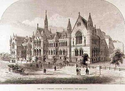 新英格兰大学诺丁汉大学，1881年2月7日，伦敦新闻画报 作者 英语学校