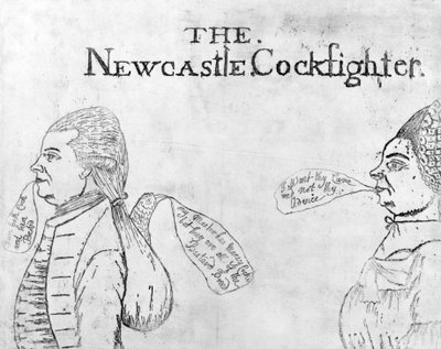 纽卡斯尔Cockfighter，大约1750年 作者 英语学校