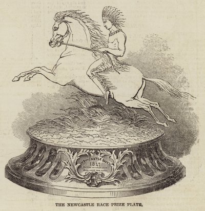 The Newcastle Race Prize Plate (engraving) 作者 英语学校