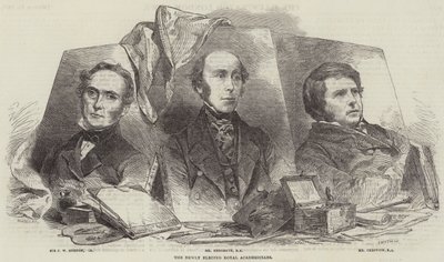 The Newly Elected Royal Academicians (engraving) 作者 英语学校