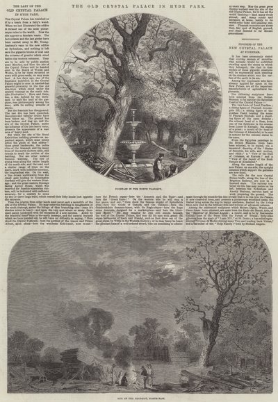 海德公园的旧水晶宫（雕刻） 作者 英语学校