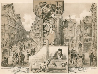 健康展览中的旧伦敦街; Whittingtons House，Pye Corner 作者 英语学校