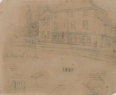The Old Pied Bull Inn，伊斯灵顿（墨水在纸上） 作者 英语学校