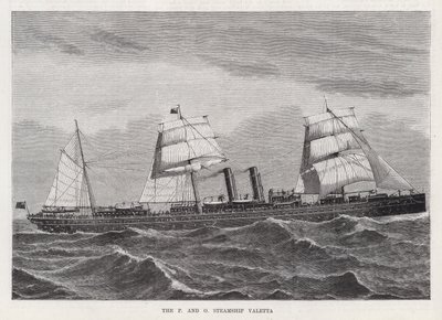 The P and O Steamship Valetta (engraving) 作者 英语学校