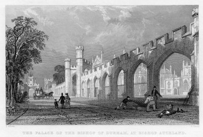 达勒姆主教宫，位于奥克兰主教，1833年 作者 英语学校
