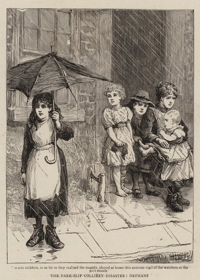 Park-Slip 煤矿灾难，孤儿（版画） 作者 英语学校