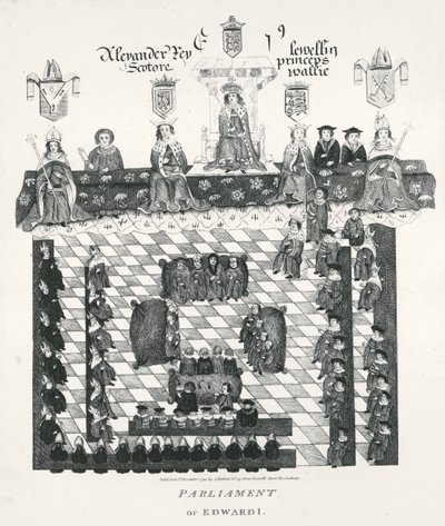 爱德华一世议会（1239-1307）复制了第1523号的Wriothesley手稿，酒吧。在1794年 作者 英语学校