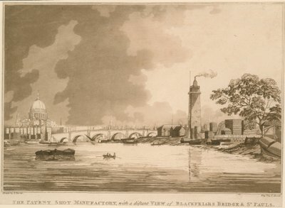 专利镜头制造厂，远眺伦敦Blackfriars Bridge和St Pauls 作者 英语学校