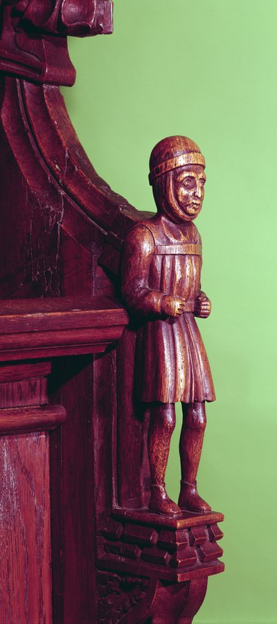 Swaffham的小贩，1462（木头） 作者 英语学校
