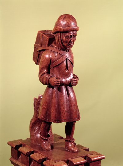 Swaffham的小贩，1462（木头） 作者 English School