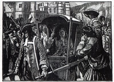 爱丁堡人民于1706年护送汉密尔顿公爵到荷里路德宫 作者 英语学校