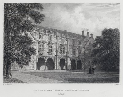 玛格达琳学院Pepysian图书馆，1842年 作者 英语学校