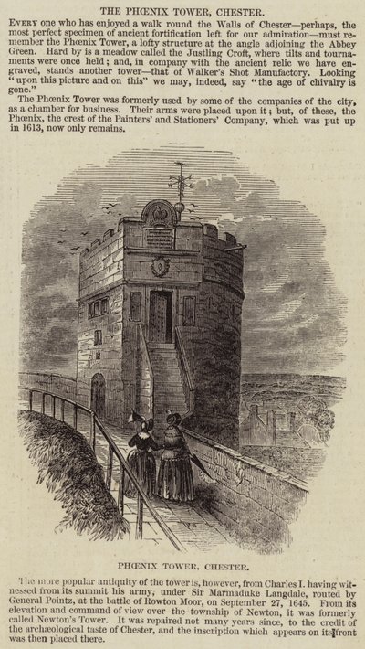 The Phoenix Tower, Chester (engraving) 作者 英语学校