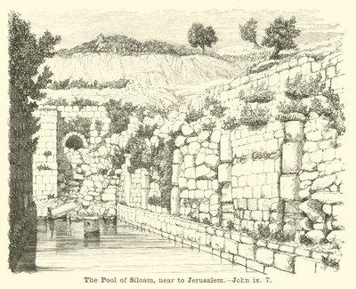 Siloam池，靠近耶路撒冷，John，ix，7 作者 英语学校