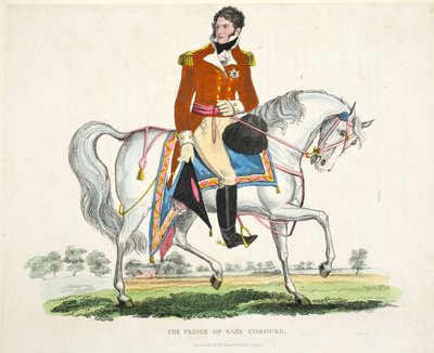 萨克森王子科堡酒吧。作者：理查德·埃文斯（Richard Evans），罗姆尼（Romney），1816年威廉·穆德福德（William Mudford）撰写的滑铁卢战役历史记录中的插图 作者 英语学校