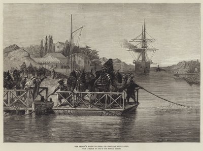 王子的印度之路，El Kantara，苏伊士运河（雕刻） 作者 英语学校