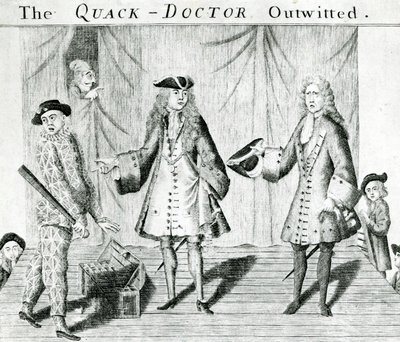 The Quack Doctor Outwitted，由Sutton Nichols出版，1558年 作者 英语学校