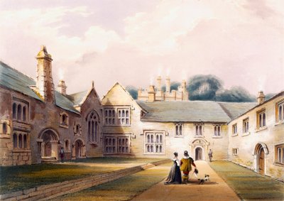 The Quadrangle，Cotehele House，c.1830-40 作者 英语学校