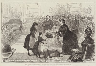 爱丁堡女王，参观皇家盲人庇护所，Craigmillar 作者 英语学校