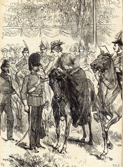 女王在海德公园分发Victoria Crosses 作者 英语学校