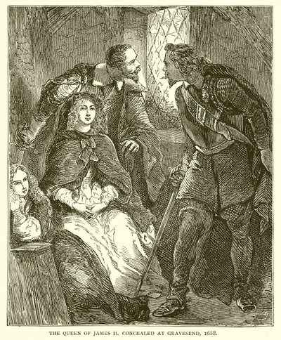 詹姆斯二世女王于1688年在格雷夫森德隐藏 作者 英语学校