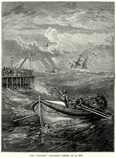 Quiver "救生船驶入（雕刻） 作者 英语学校