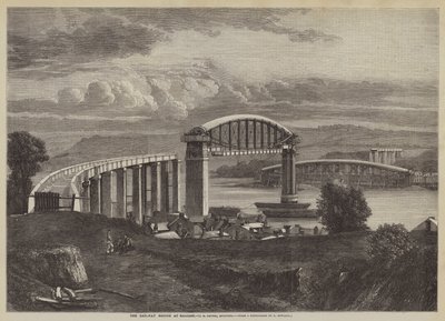The Railway Bridge at Saltash, I K Brunel, Engineer (engraving) 作者 英语学校