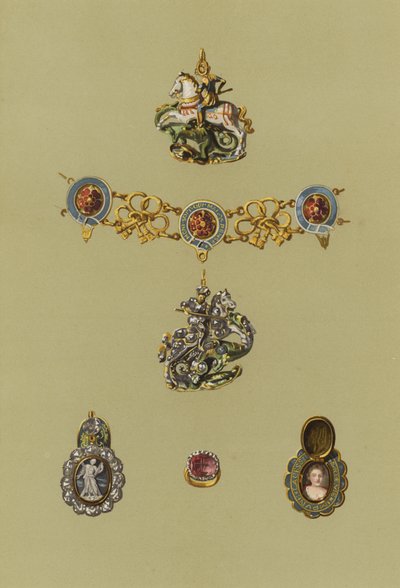 苏格兰摄政王，摄政王的次要条款（chromolitho）。 作者 英语学校