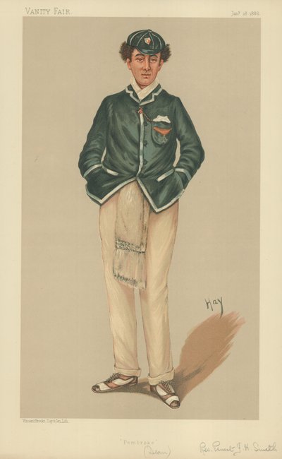 Rev Ernest John Heriz Smith MA，Pembroke，1888年1月28日，名利场漫画 作者 英语学校